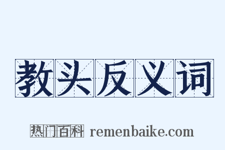 教头反义词是什么意思的图片
